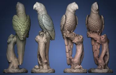 3D model Parrot Ara red (STL)